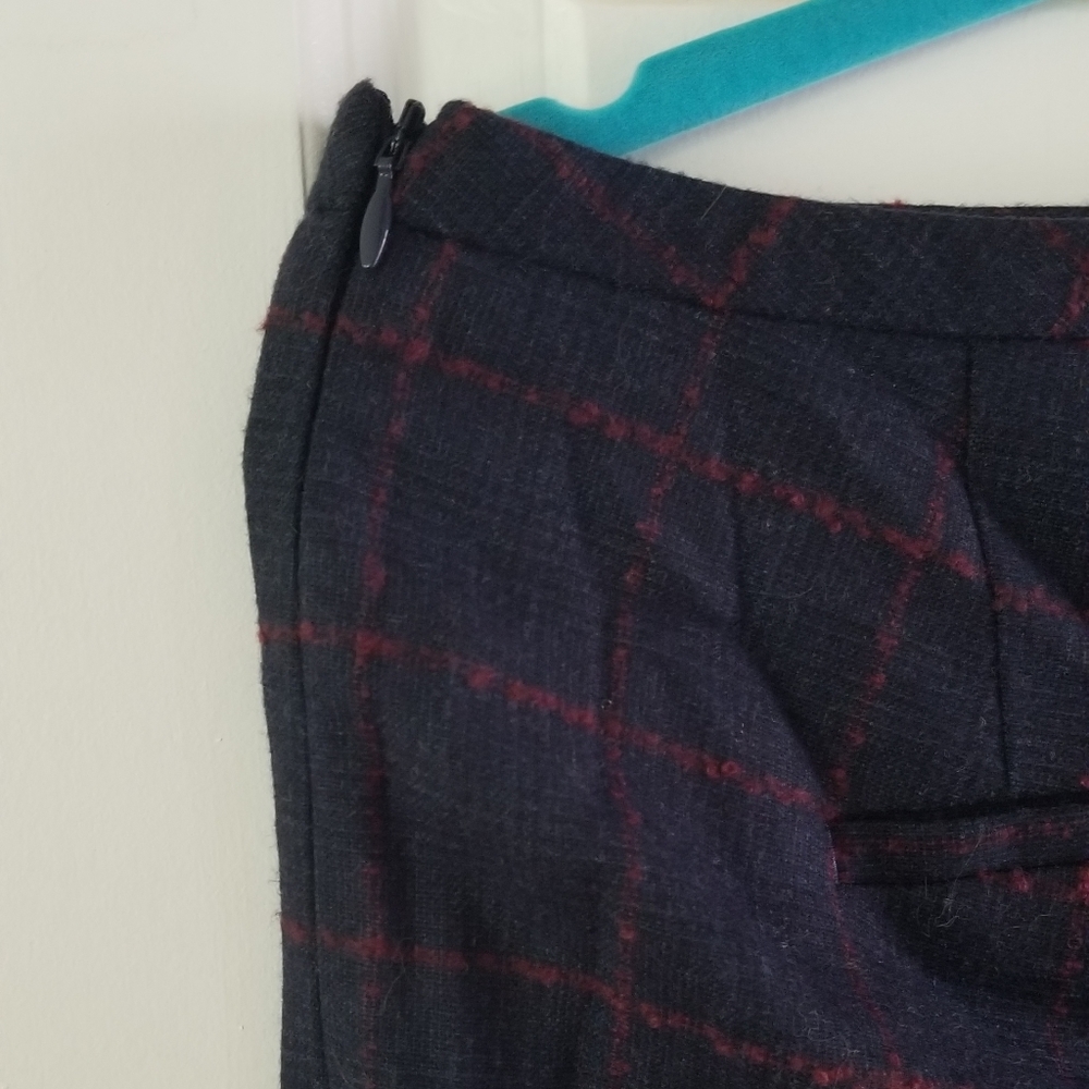 Talbots Windowpane Checked Lined Wool Pants 2 - image 7